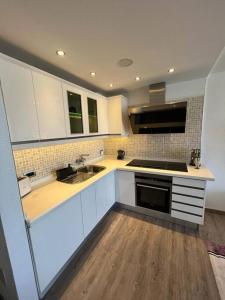 Kuchyňa alebo kuchynka v ubytovaní Apartment A/c - Fibra - SmartTv - modern