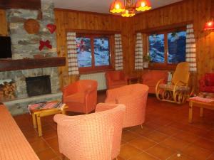 Χώρος καθιστικού στο Hotel Alpe Fleurie