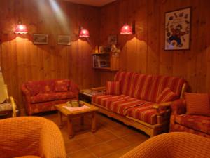 Χώρος καθιστικού στο Hotel Alpe Fleurie