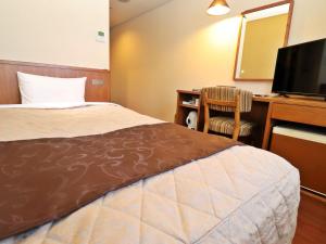 TV a/nebo společenská místnost v ubytování Tottori Onsen Hotel Monarque Tottori