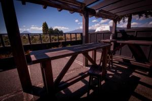 Balkón nebo terasa v ubytování The Park Hotel Ruapehu