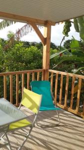 Balcone o terrazza di F2 proche plage Anse Mitan