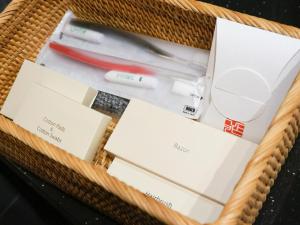 a basket filled with a bunch of office supplies at Villa Yoshino - Vacation STAY 01536v in Azumino