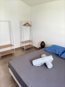 Postel nebo postele na pokoji v ubytování Maison avec barbecue