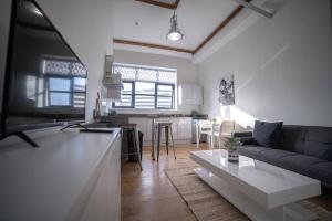 Istumisnurk majutusasutuses Train Station Apartments