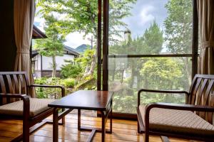 Landskap semula jadi dekat dengan ryokan