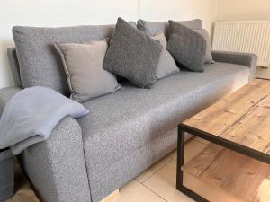 Setusvæði á Ferienwohnung Traunkirchen mit Seeblick