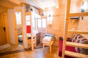 Koupelna v ubytování Vila Triglav on Pokljuka
