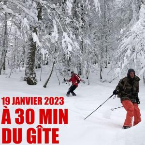 Le gîte de la Cour des Arts v zime