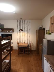 Kuchyň nebo kuchyňský kout v ubytování Apartmán Šumavský Buk 14 Brčálník