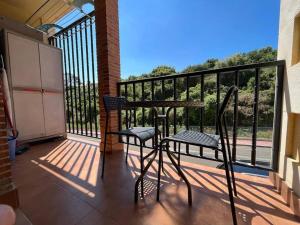 A balcony or terrace at Apartamento Lagos Azules II