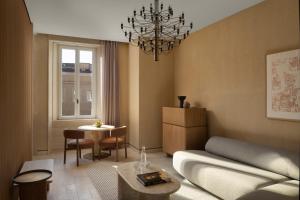Posezení v ubytování Six Senses Rome