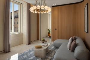 Posezení v ubytování Six Senses Rome