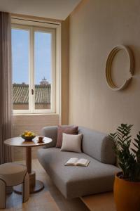 Posezení v ubytování Six Senses Rome