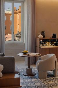 Posezení v ubytování Six Senses Rome