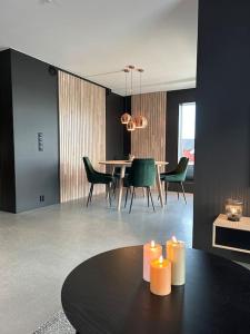 Posezení v ubytování #Lofoten Leilighet ved sjøen + 20 fotografií