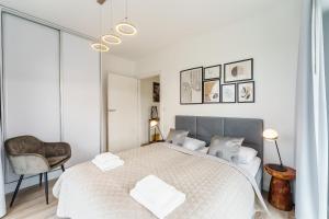 Posteľ alebo postele v izbe v ubytovaní Balticus 16A by Noclegi Renters