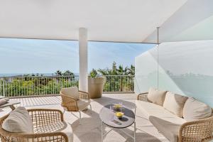 Balkon lub taras w obiekcie Stylish apartment with oceanview
