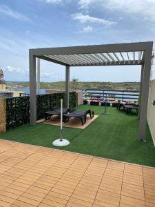 Posezení v ubytování SEAVIEW Marsascala Apartment