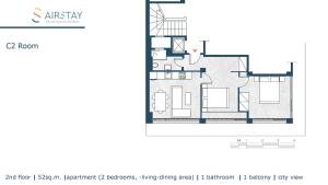 Plán poschodí v ubytovaní Penthouse & apartments by the Sea airport Airstay