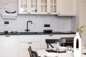 Kuchyň nebo kuchyňský kout v ubytování Kovač Family Suites