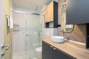 Koupelna v ubytování Kovač Family Suites