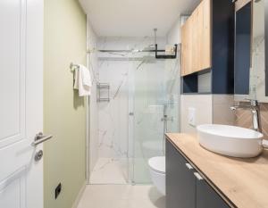 Koupelna v ubytování Kovač Family Suites