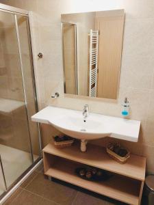 A bathroom at Apartment Mountain view - Stará Lesná
