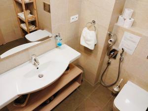 A bathroom at Apartment Mountain view - Stará Lesná