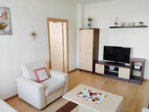A television and/or entertainment centre at Apartment Mountain view - Stará Lesná