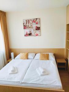 A bed or beds in a room at Apartment Mountain view - Stará Lesná
