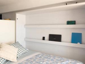 Posteľ alebo postele v izbe v ubytovaní Apartamento con vistas increíbles al mar