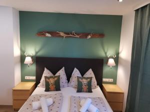 Letto o letti in una camera di Haus Frankl