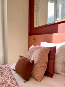 Posteľ alebo postele v izbe v ubytovaní Studio terracotta