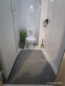 Koupelna v ubytování Royal Apartments Varna