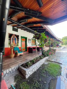 Zahrada ubytování Finca Hotel karey -Quindio