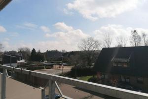 a view from a balcony of a house at 2 Zimmer Wohnung, Wallbox, Balkon, zentral in Himmelpforten