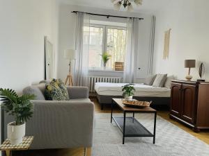Zona de estar de Kredytowa and Mazowiecka street Super Quiet Private Apartment in Center