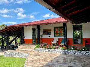 Zahrada ubytování Finca Hotel karey -Quindio