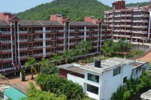 an aerial view of a large apartment building at Furnished Apt near Palolem Beach¶WiFi ¶Forest view in Canacona