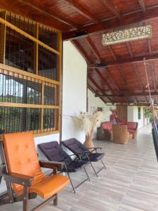 Istumisnurk majutusasutuses finca Encanto