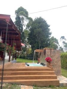 Aed väljaspool majutusasutust finca Encanto