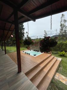 Aed väljaspool majutusasutust finca Encanto
