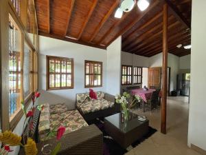 Istumisnurk majutusasutuses finca Encanto