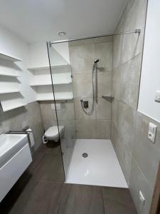 Koupelna v ubytování Ferienwohnung Villa Bachfischer