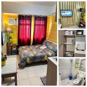 מיטה או מיטות בחדר ב-Shanilyn Residency Urban Deca Towers EDSA Mandaluyong,UNLIMITED INTERNET AND NETFLIX