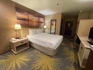 Postel nebo postele na pokoji v ubytování Days Inn by Wyndham Seatac Airport