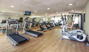 Het fitnesscentrum en/of fitnessfaciliteiten van Hotel Puente Real