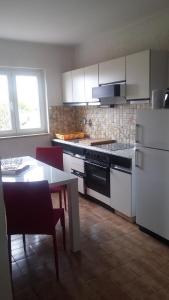 Kuchyň nebo kuchyňský kout v ubytování Apartments Maikidan