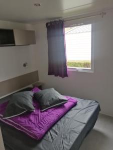 Posteľ alebo postele v izbe v ubytovaní SAS MHVACANCES LOUE MOBILHOME 2 CHAMBRES PROCHE CHATEAUX et ZOO BEAUVAL + 15 fotografií